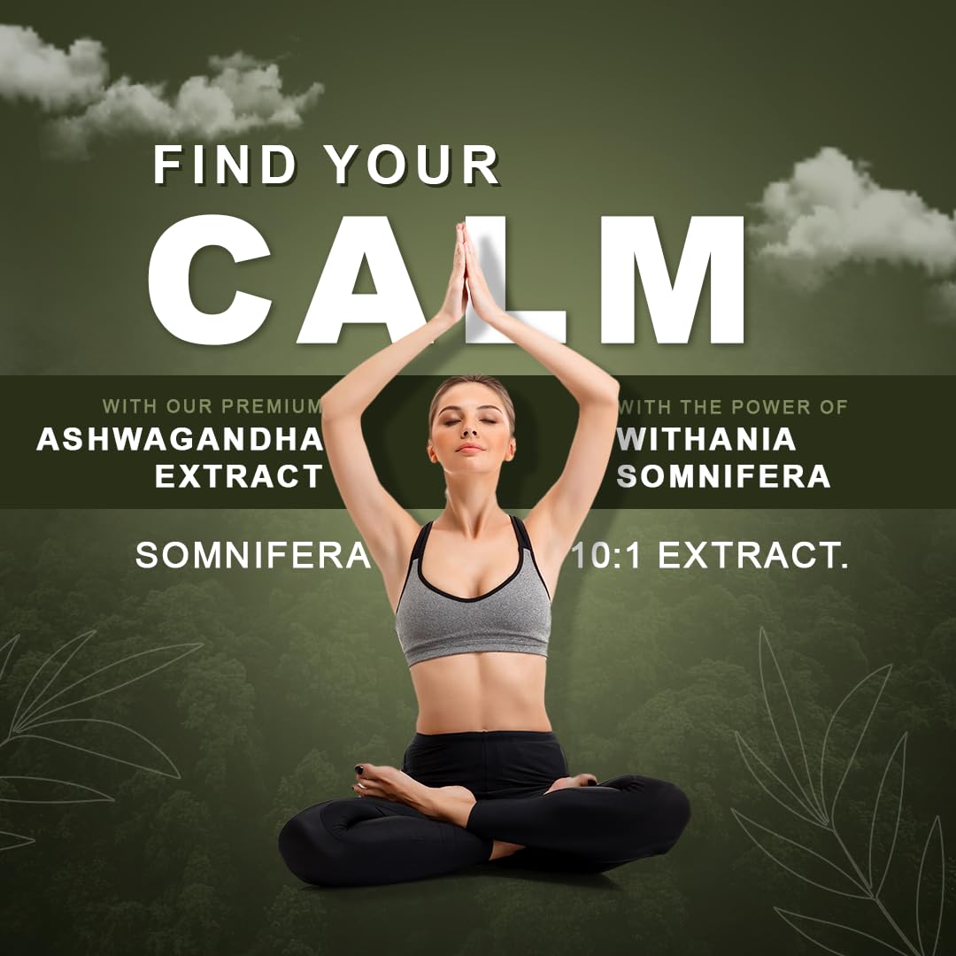 CUREFOREVER Ashwagandha Supplement 1200mg - 60 Tablets for Men & Women,- image 8