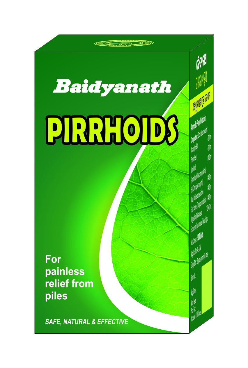 Baidyanath Pirrhoids Tablets | Arshoghini Bati, Prawal Pisti, Jamikand, Mesua Fe