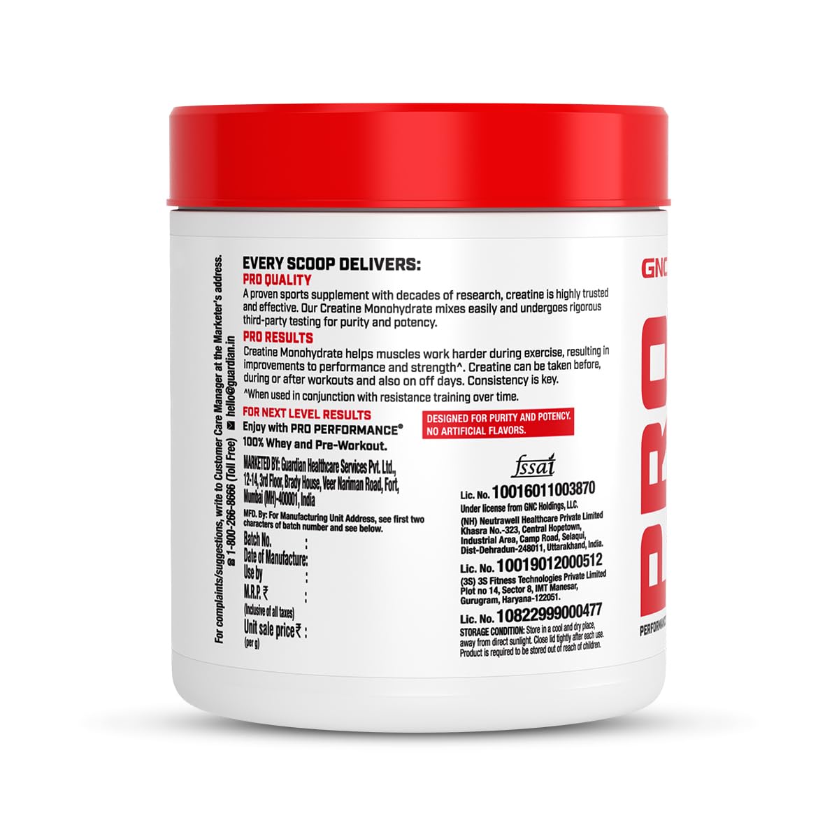 GNC Pro Performance Pure Micronized Creatine Monohydrate with Free Shilajit|250 gm & 10 gm Shilajit|Instantized|Fuels Muscles|Increase Muscle Mass|Rapid Absorption|Unflavoured