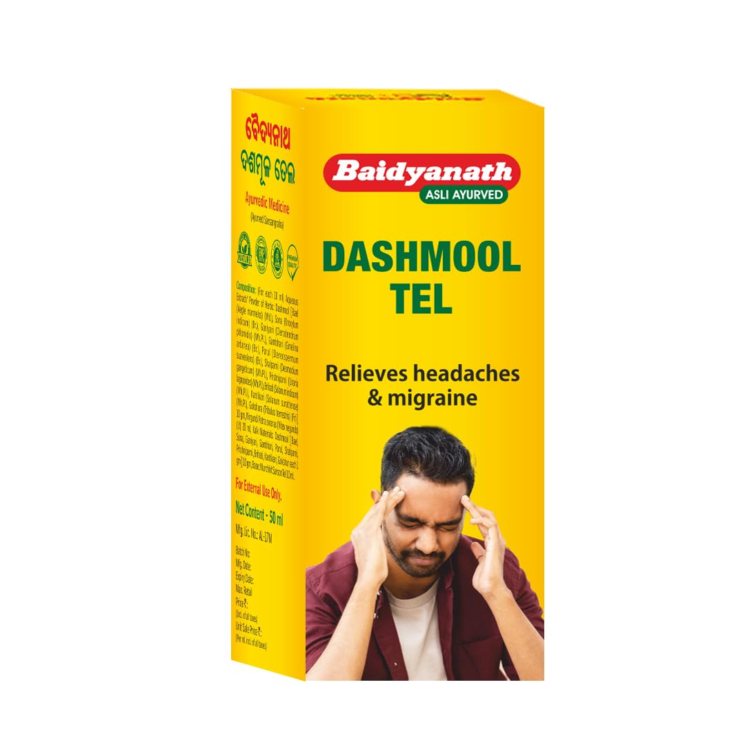 Baidyanath Dashmool Tel - 50ml | Ayurvedic Nasal Oil for Wellness, Herbal Blend