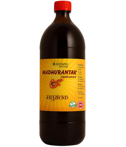 Ashtang Madhurantak Ayurvedic Liquid Extract for Diabetes Care | 1L Herbal Juice with 16 Powerful Herbs | Blood Sugar Control Juice, Boost Immunity & Energy Naturally