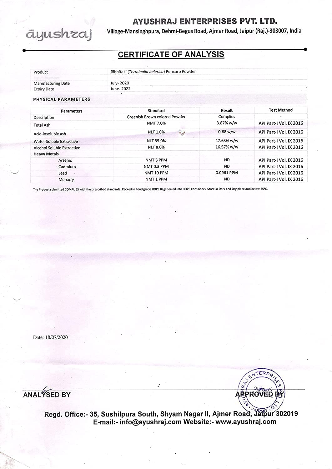 Kamdhenu Baheda Powder 100 gms, Pack of 1| Bibhitaki| Bahera| Terminali- image 2