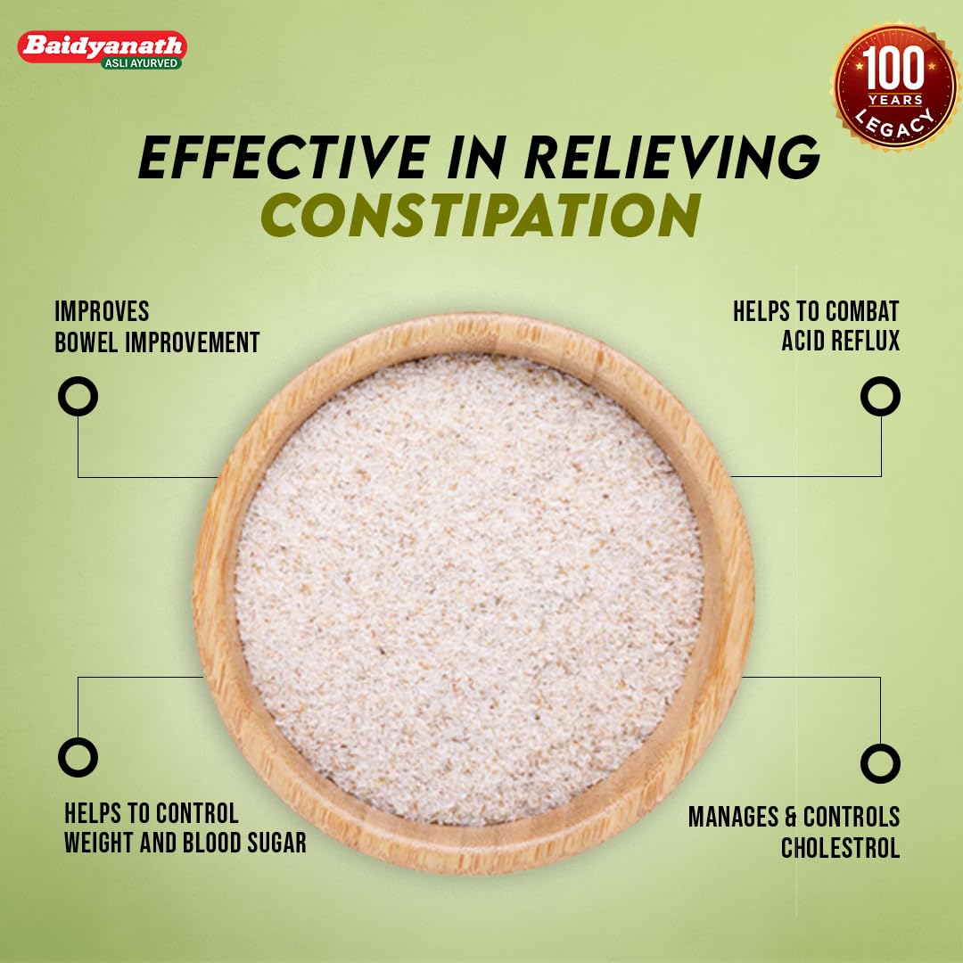 Baidyanath Isabgol - Psyllium Husk Powder - 200gm | Effectively Relieve- image 2