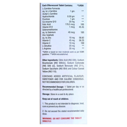 Ostisterone: Wellness Product for Male | Orange Flavour | Multivitamins and mineral | 10 Tablets