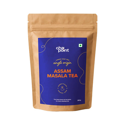 Chai Point Assam Masala Tea (200g) | Premium Chai Patti with 100% Natural Spices | Single-Origin Assam Tea | Authentic Masala Chai Blend