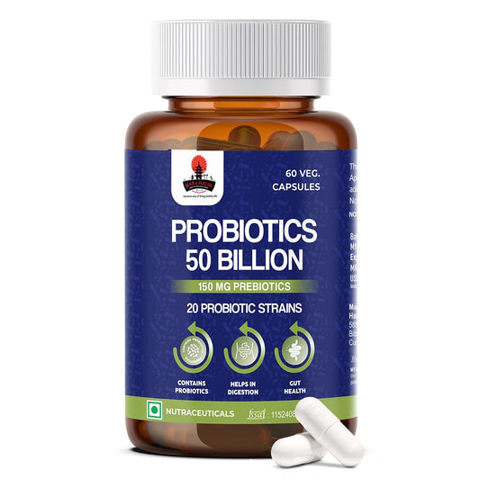 Hara Hachi Worlds No. 1 Supplement| 50 Billion CFU Gut Health Supplements with Probiotic | Gut Cleanse with Prebiotics and Probiotics| 60 Veg Capsules| L Reuteri Probiotics Supplement for Gut Health|