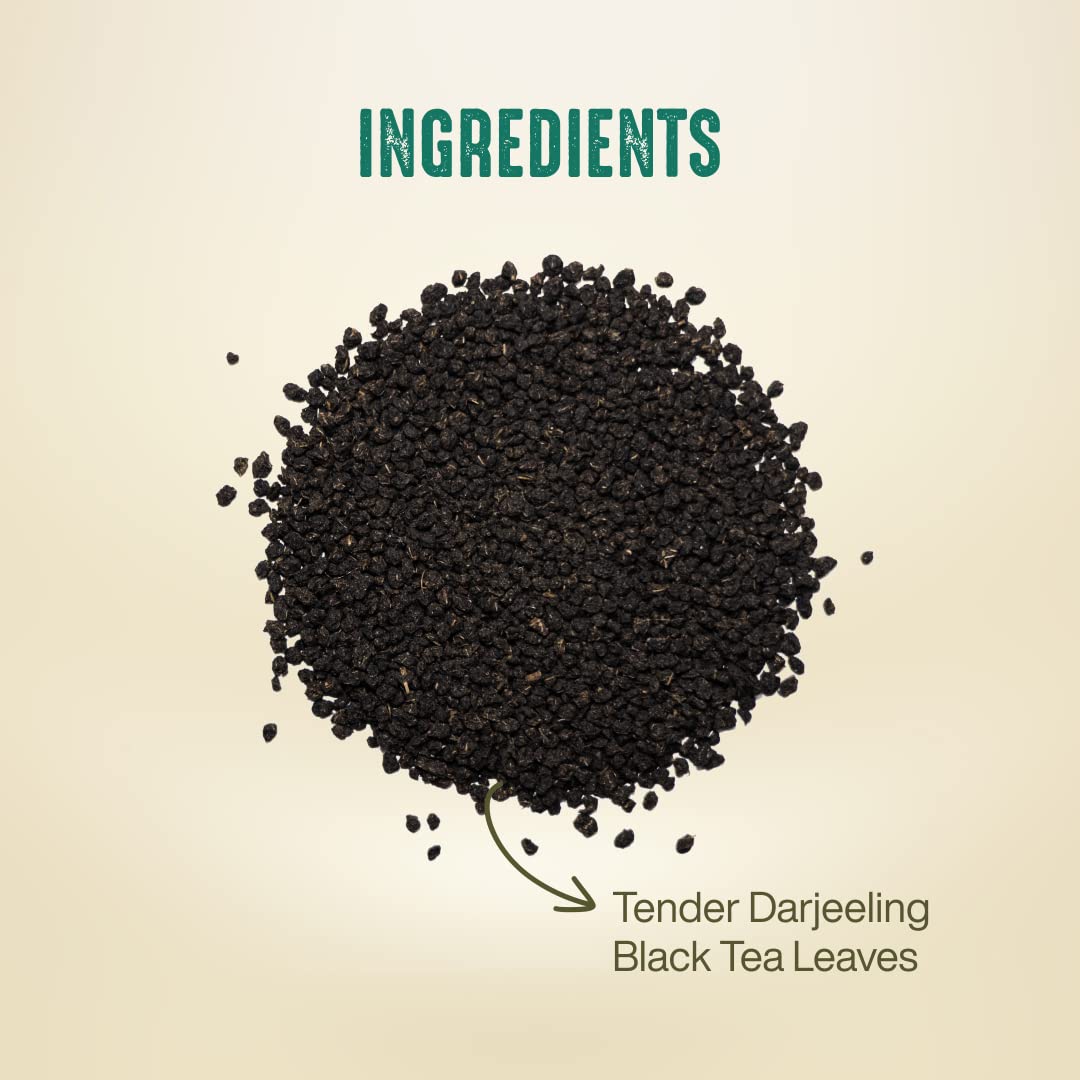 Hindraj Champagne Sultan Black Tea 18 Pyramid tea Bags Premium Darjeeling Long Leaves, Aromatic, 100% Authentic & Freshly Sourced Gourmet Black Tea Experience, Rich Aroma