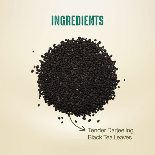 Hindraj Champagne Sultan Black Tea 18 Pyramid tea Bags Premium Darjeeling Long Leaves, Aromatic, 100% Authentic & Freshly Sourced Gourmet Black Tea Experience, Rich Aroma