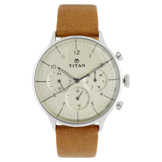 Titan Classique Analog Silver Dial Men's Watch-NN90102SL01