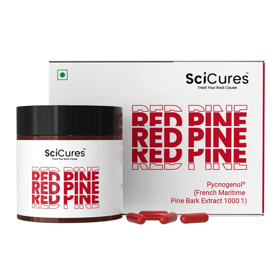 RedPine Vegan Collagen Booster | Pycnogenol 50mg | High Absorption | Anti-Aging for Korean Glass & Glowing Skin | Hydration & Elasticity | Reduces Fine Lines & Wrinkles | 30 Capsules