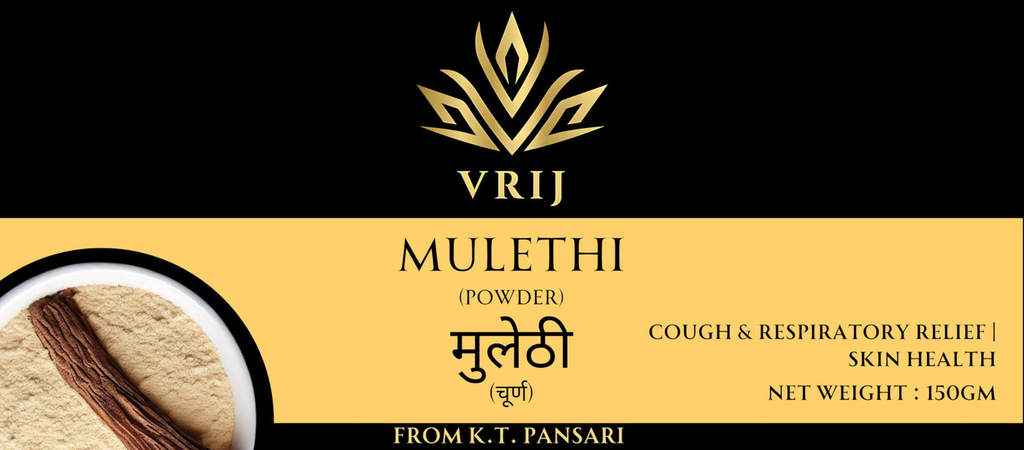 VRIJ Mulethi Powder | 150Gm | For Eating & Skin Application | Yashtimad- image 2