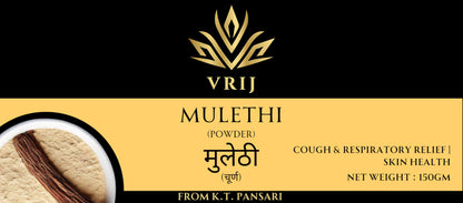 VRIJ Mulethi Powder | 150Gm | For Eating & Skin Application | Yashtimad- image 2