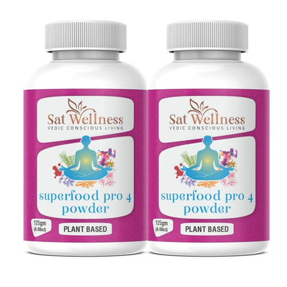 Sat Wellness Supefood Pro 4 Powder Herbal Supplements For Personal Health Care Improvement Help to improve immunity boost | improve digestive system | help to reduce in joint pain |