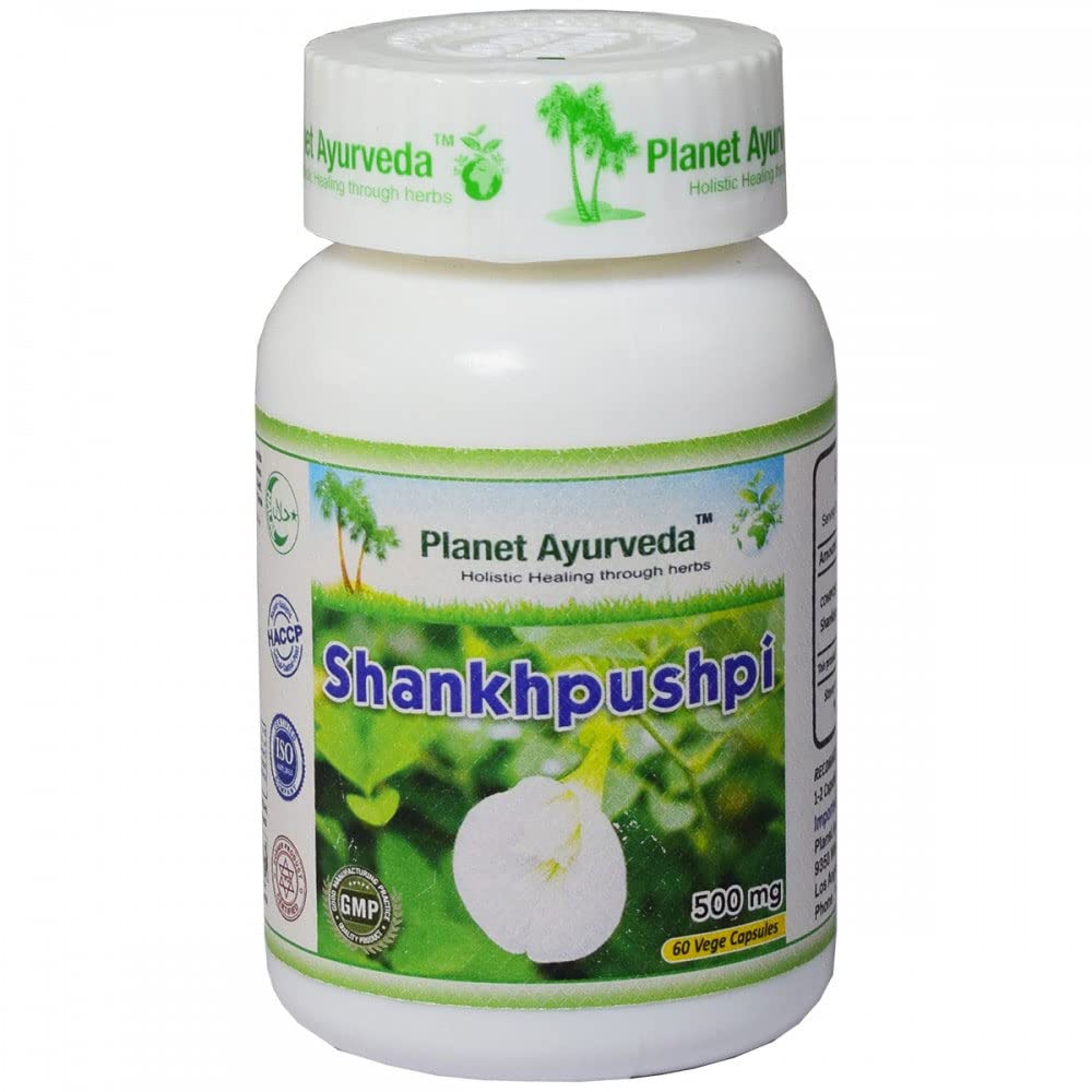 Planet Ayurveda Shankhpushpi Capsules (60 Caps)