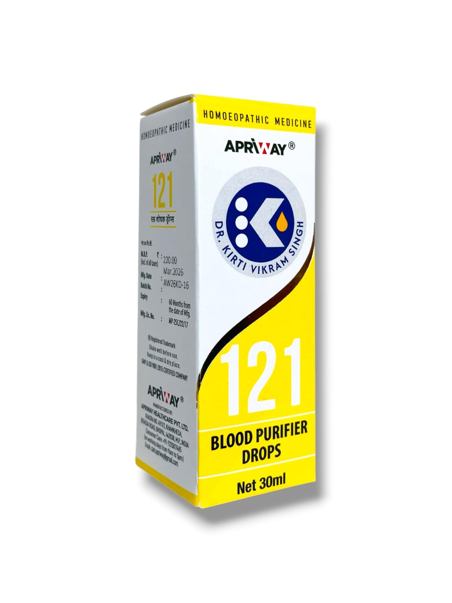Dr Kirti Vikram 121 Drop 30ML Apriway (Pack Of 1)