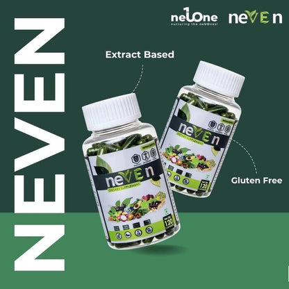 NeuOne Neven Dietary supplement an Ayurvedic properietary medicine power of18 ingredients 120 capsules