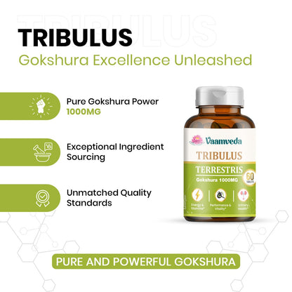 Gokhru Gokshura Tablets 1000MG| Gokshura Capsule | Tribulus Terristris Capsules – 60 Tablets (4)