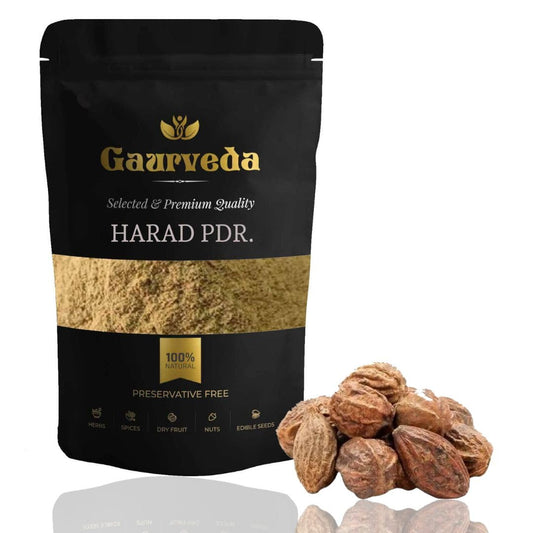GAURVEDA Pure Harad Powder (310 Gm) | Haritaki Powder | 100% Natural, Internal C