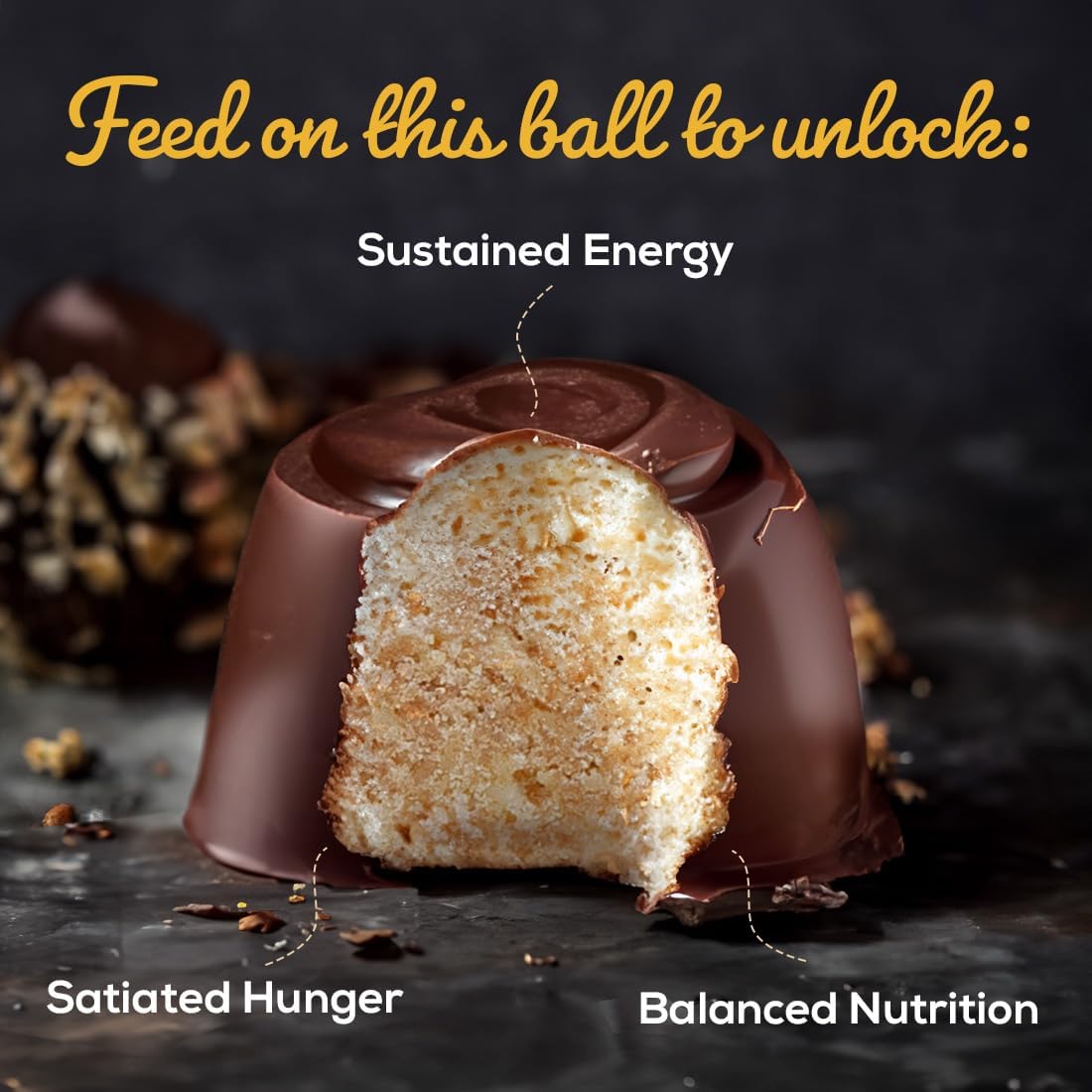 Eat Anytime Sea Salt Caramel Protein Balls | 30% Whey Protein | Rich in- image 6