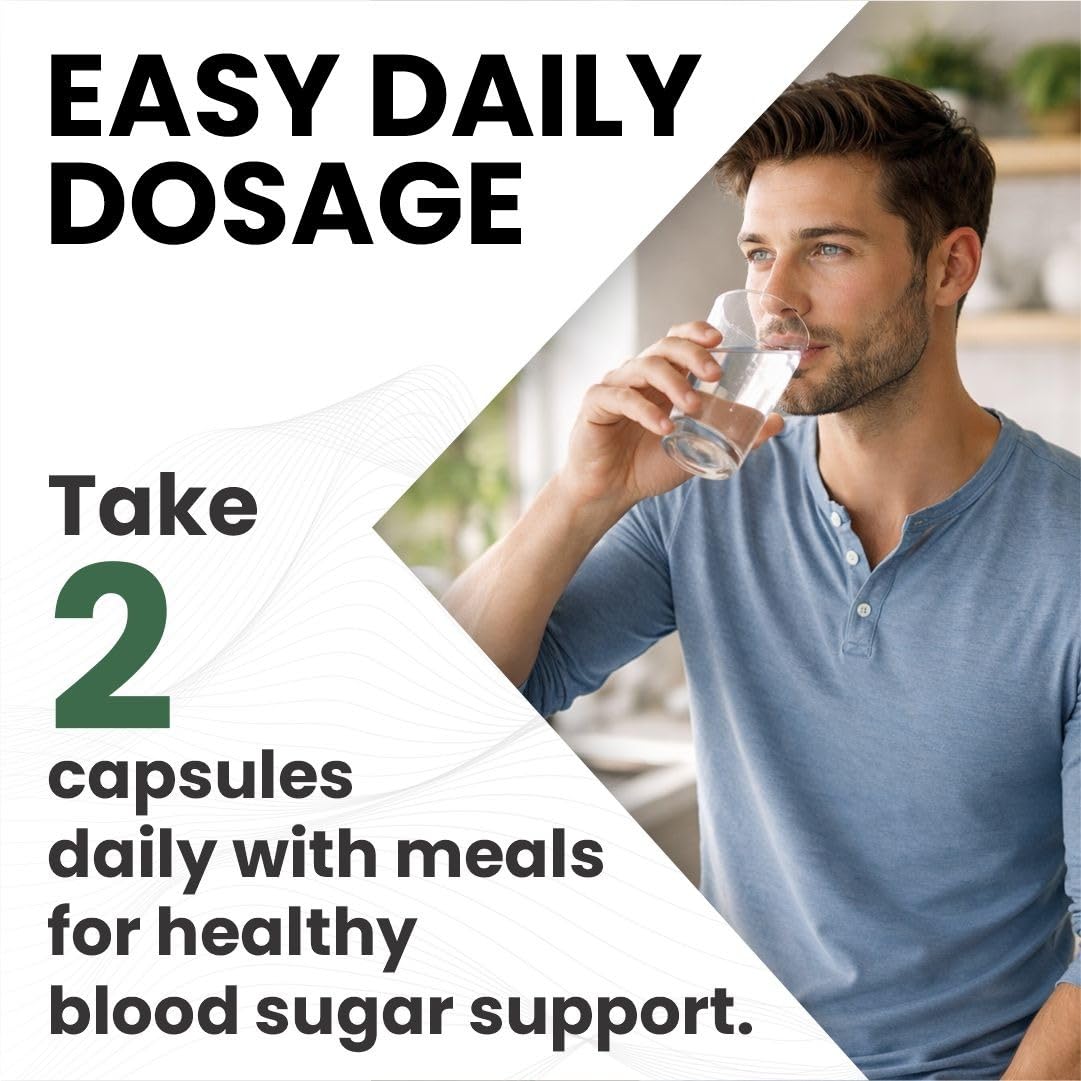 Raskam Diabetic Support Capsules | Blood Sugar & Wellness Support | 100% Vegetarian | 60 Capsules
