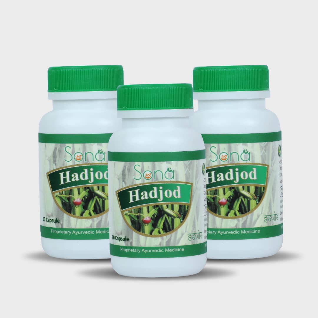 Sona HealthCare Hadjod Capsules -60 Capsules (Pack of 3)