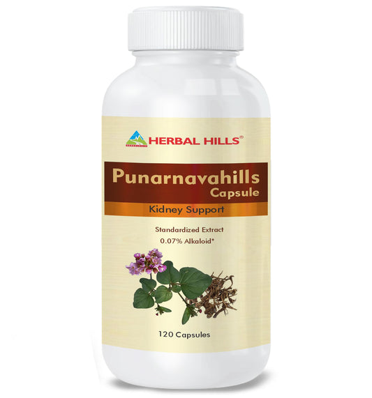 Herbal Hills Punarnava capsules (120 Capsules (Pack of 5))