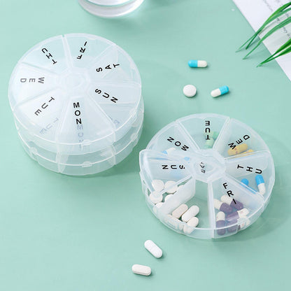 JAZZY PEARLS® Pill Organizer Travel Friendly Storage Holder for Supplements Hold Vitaminspill Boxes Pill Cases Health Care Health
