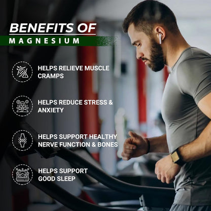Divya Himalayan Magnesium Glycinate | Muscle, Bone & Nerve Support | 60 Vegan Tablets | High Absorption, Non-GMO, Gluten-Free