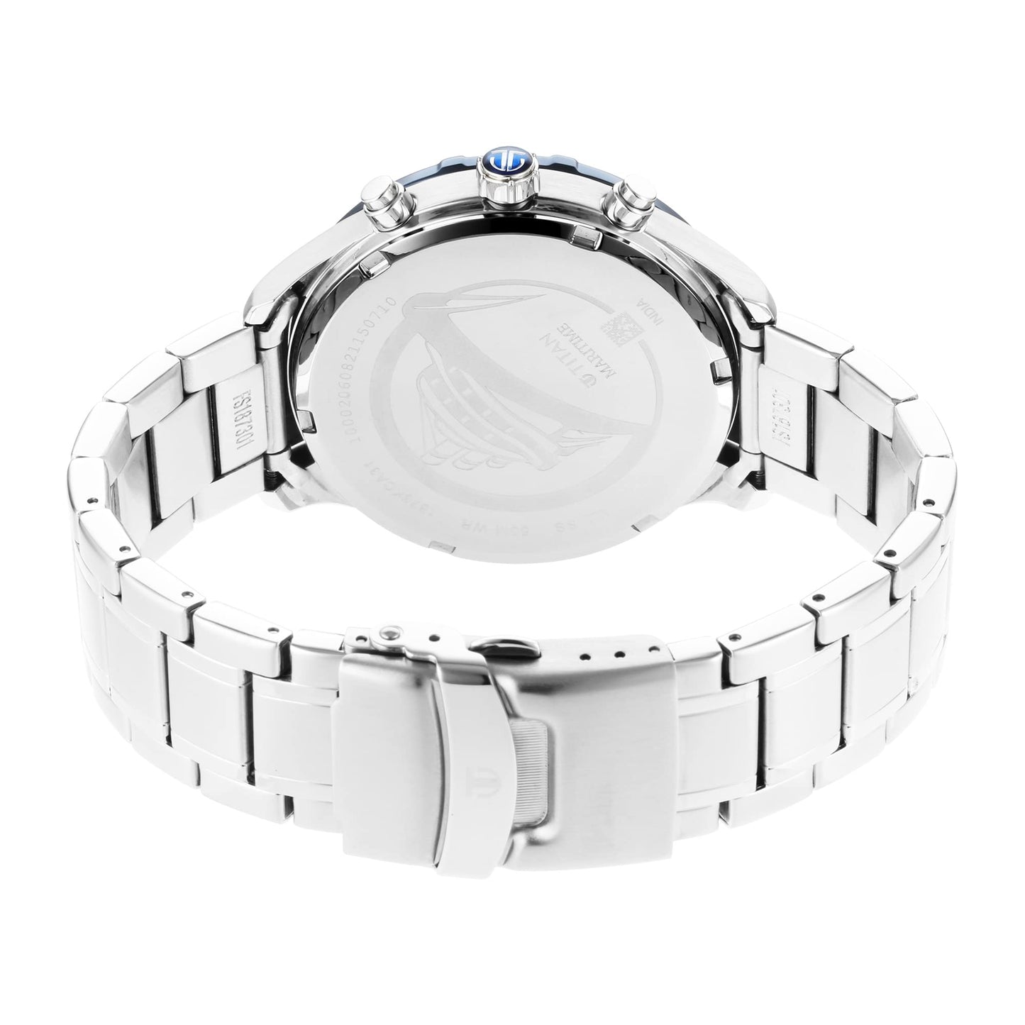 Titan Regalia Maritime Blue Dial Quartz Multifunction Stainless Steel S- image 9