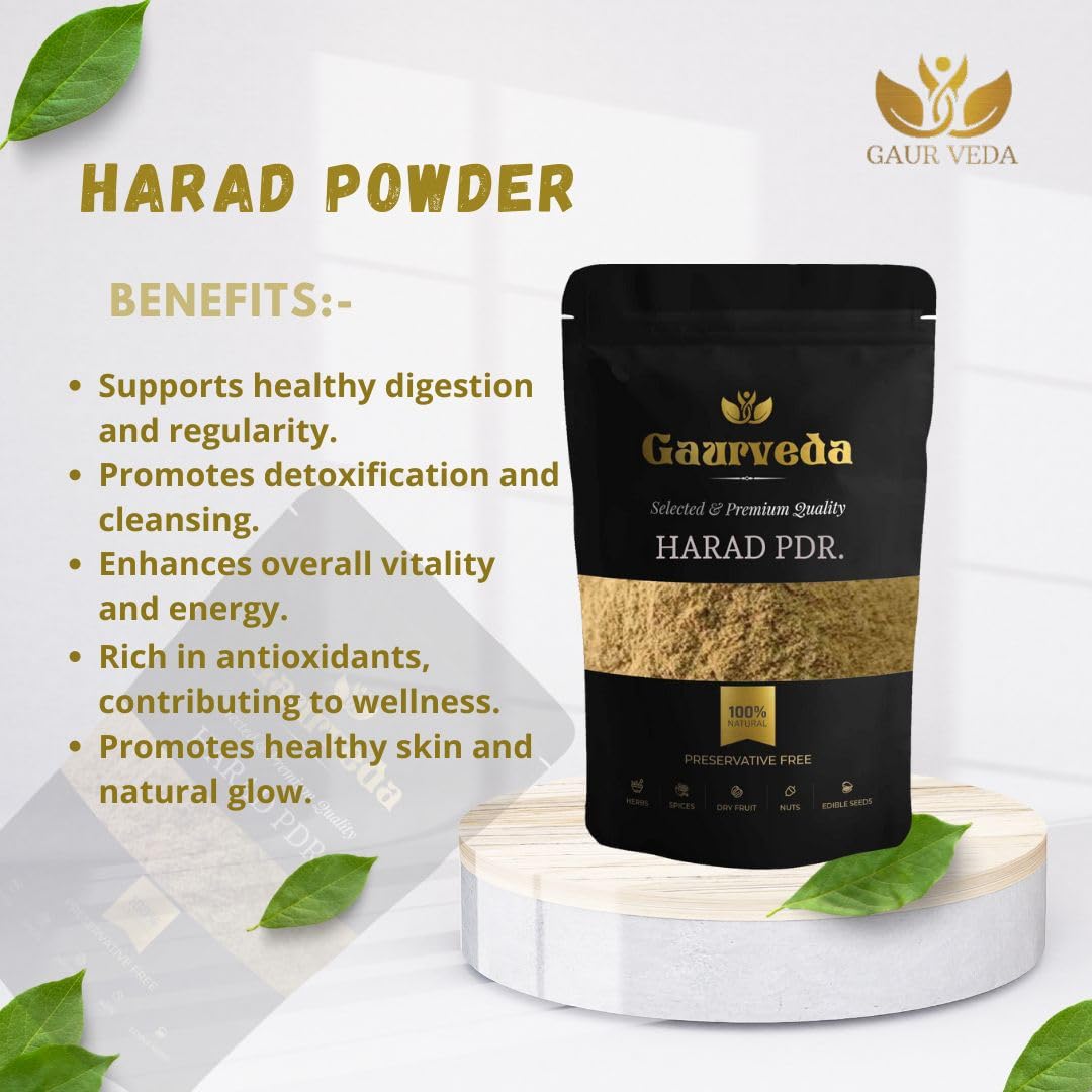 GAURVEDA Pure Harad Powder (310 Gm) | Haritaki Powder | 100% Natural, I- image 3