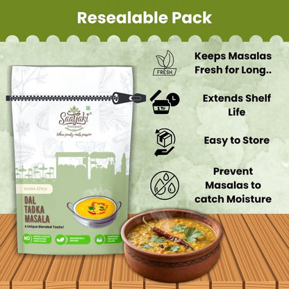 SAATYAKI NATURALS Dal Tadka Masala (50gm) 100% Pure, Freshly Ground Spice for Cooking, Non-GMO, Gluten-Free – Perfect for Curries, Marinades, and Seasoning