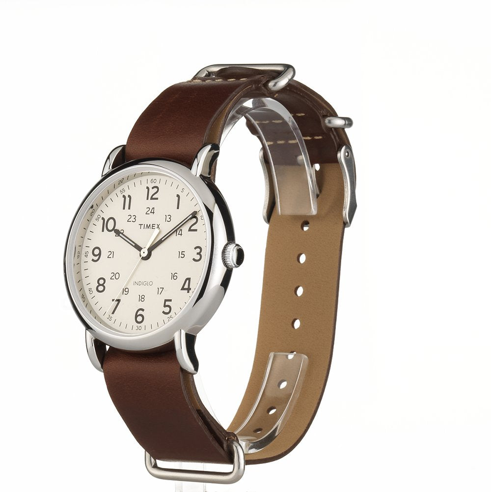 TIMEX Weekender Round 38mm Black Dial Analog Unisex Watch - T2N647UJ