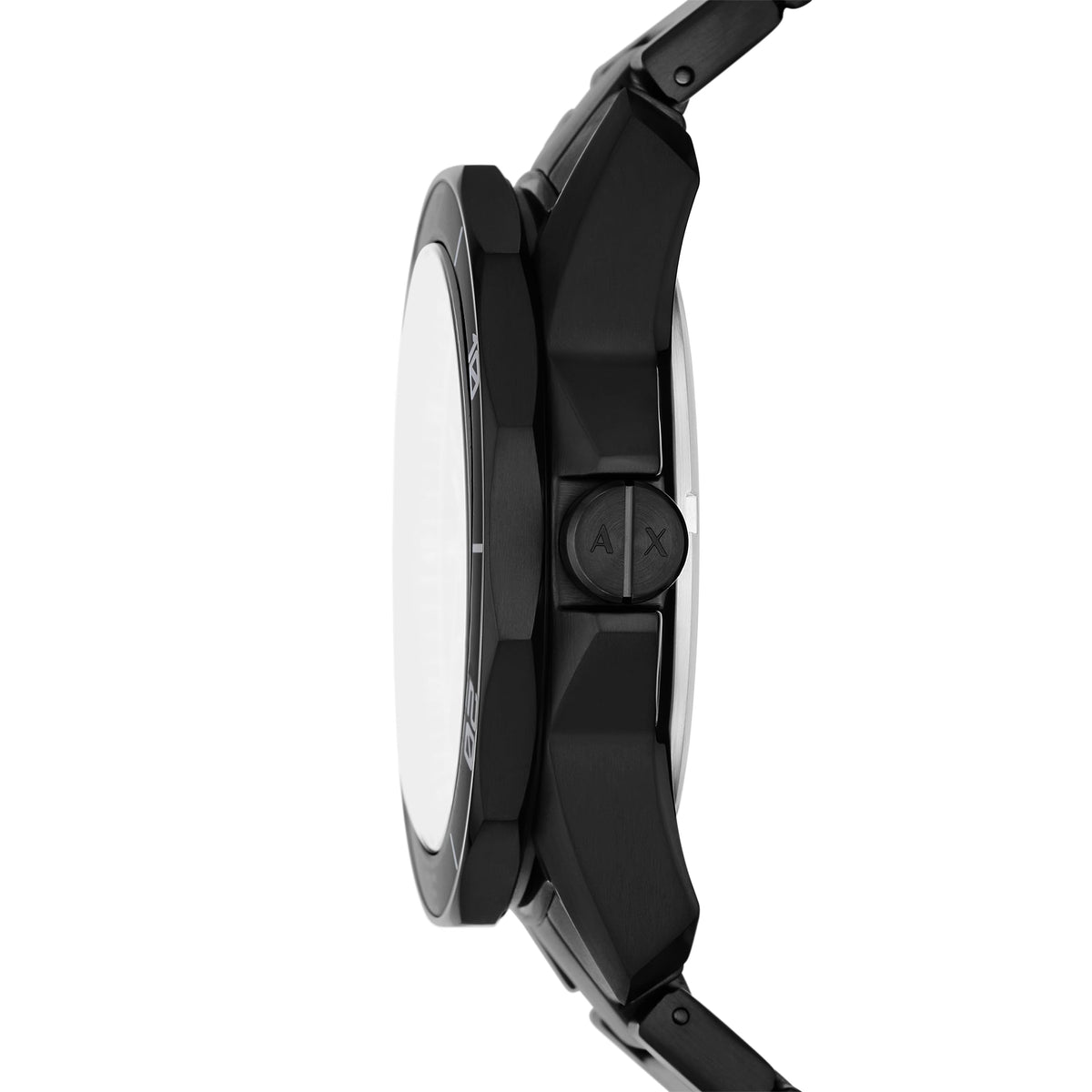 Armani Exchange Stainless Steel Analog Gray Dial Men Watch-Ax1952, Black Band