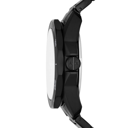 Armani Exchange Stainless Steel Analog Gray Dial Men Watch-Ax1952, Black Band