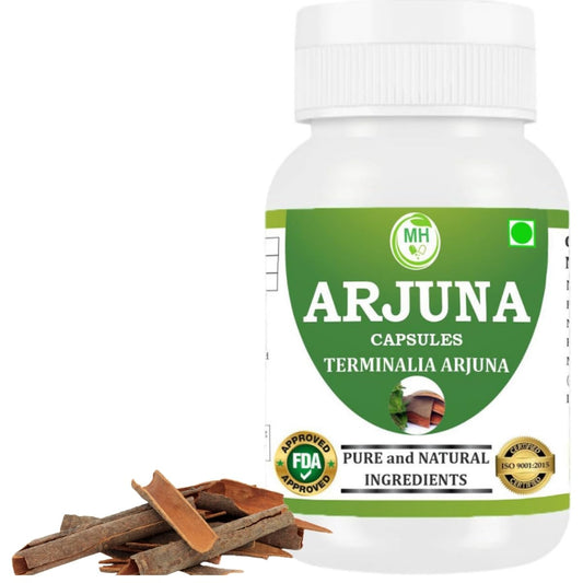 Morsan Healthcare Arjuna Capsules – Organic Terminalia Arjuna Extract 500mg | Ayurvedic Herb | Supports General Wellness | Vegan, Gluten-Free, Non-GMO, Herbal Supplement (60 Caps)