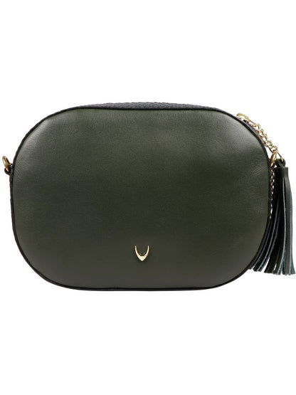 Hidesign Women Sling Bag (Green)