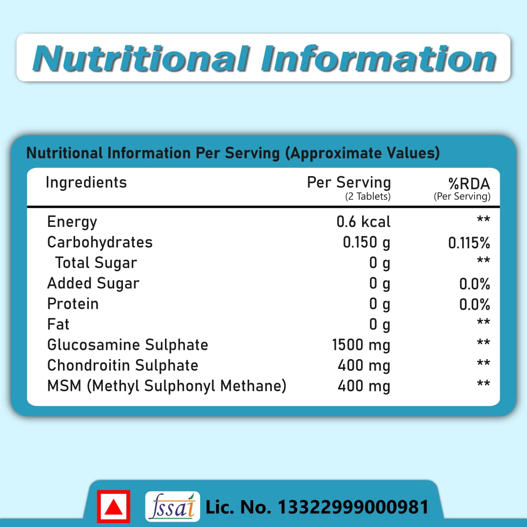 End2End Nutrition Joint Move and Calcium | Joint Support and Bone Care - 60x2