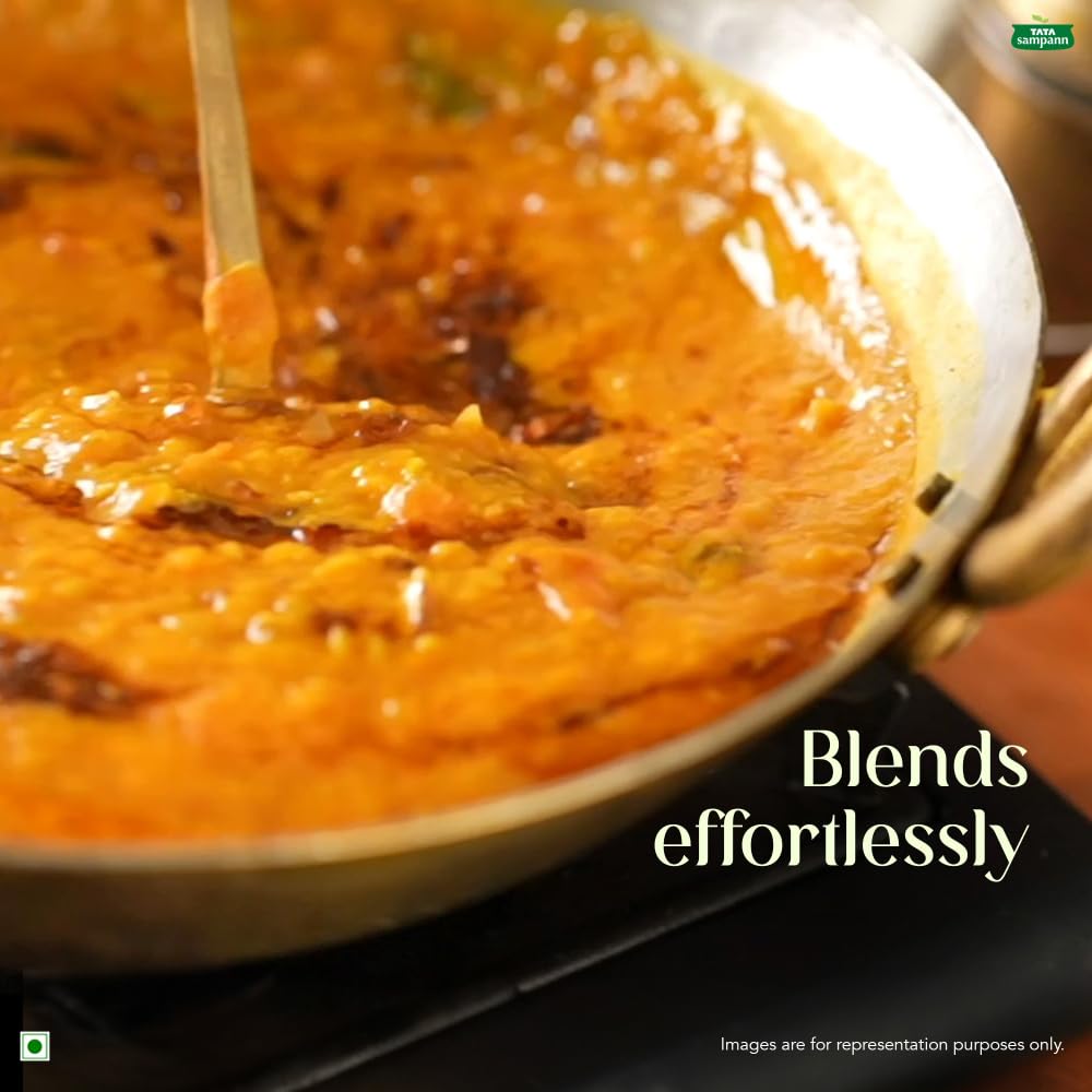 Tata Sampann Dal Tadka Masala with Natural Oils, 100g, Dal Tadka Masala Powder, Crafted by Chef Sanjeev Kapoor, With Chef’s Exclusive Tip, Rich Aroma & Flavour
