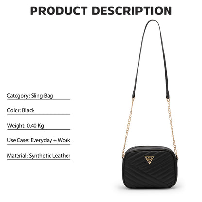 Lavie Signature Dallas Woman's Box Crossbody Sling Bag | Ladies Purse Handbag | Gift for Women