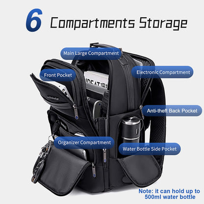 Arctic Hunter Premium Backpack with Shockproof Laptop Compartment 20L Heavy Duty Padded 1680D Polyester Multiple Pockets Smart Organizer Water/Scratch Resistant