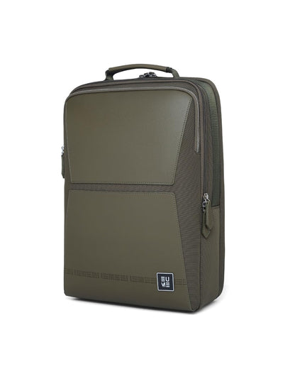 EUME Premium 15.6 in Laptop bags for Men & Women Office Use | Stylish Backpack Bag | Spacious Backpack for Travelling | 24L Omega Olive Green