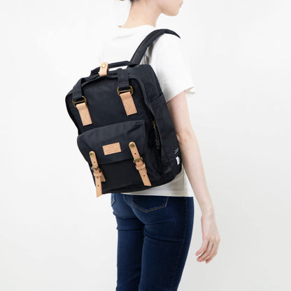 Doughnut Travel Laptop Backpack, Slim Durable Reborn Series Daypack Backpacks, Men & Women Fits 14 Inch Notebook, Black, One Size
