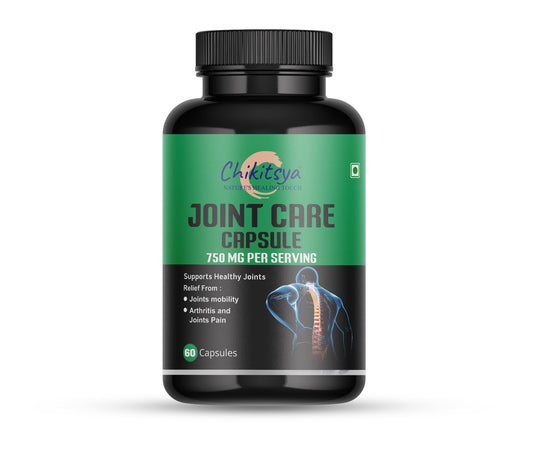 Chikitsya Joint Care Capsules for Joint Pain Relief | Boswellia, Curcumin and Triphala | Joint Support Supplement for Cartilage &Muscles Health| Increased Mobility For Men&Women-60 Veg Capsules