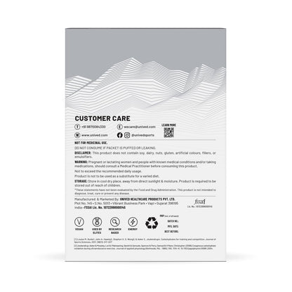 Unived Elite Gel, 2:1 Carbohydrate Ratio, 45g Carbs, Beta-Alanine, Sodium Bicarbonate, & Essential Electrolytes, 190kcal & Gluten-Free (Cocoa Sea Salt - 50mg Caffeine - 6 Pack)