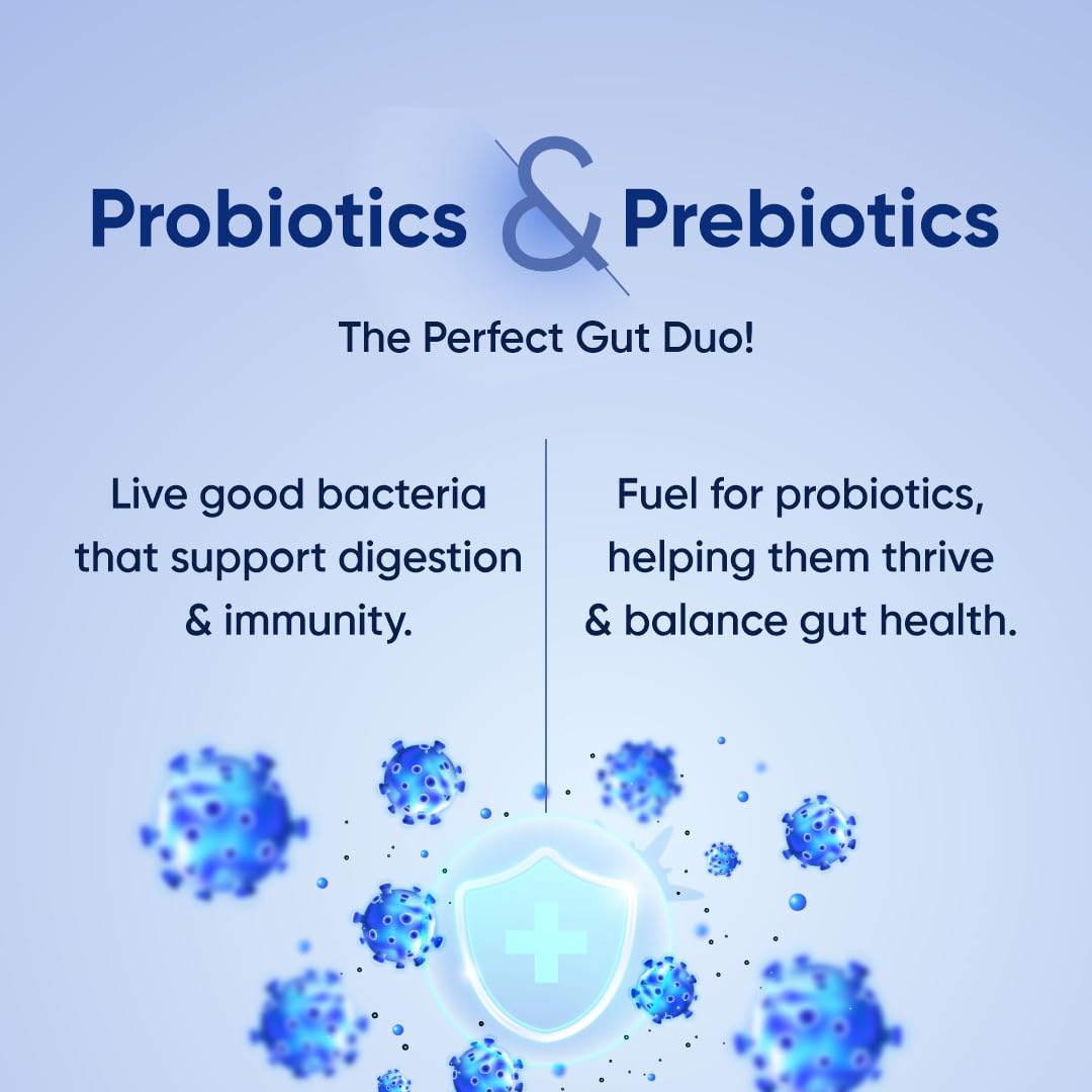 CUREFOREVER Probiotics 101 Billion CFU with Prebiotics – Daily Gut & Digestive Health Supplement for Women & Men | Supports Bloating, Gas, Constipation, Immunity & Flora Balance – 60 Vegan Capsules (500mg Prebiotic Blend)
