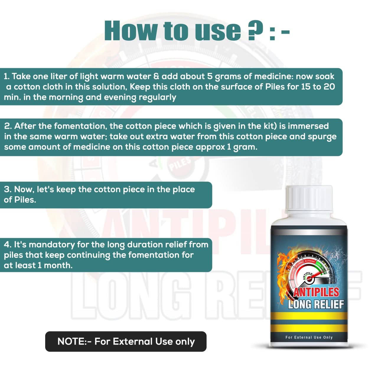 Pharma Science Ayurvedic Powder for Piles Related Pain & Itching Suppor- image 2