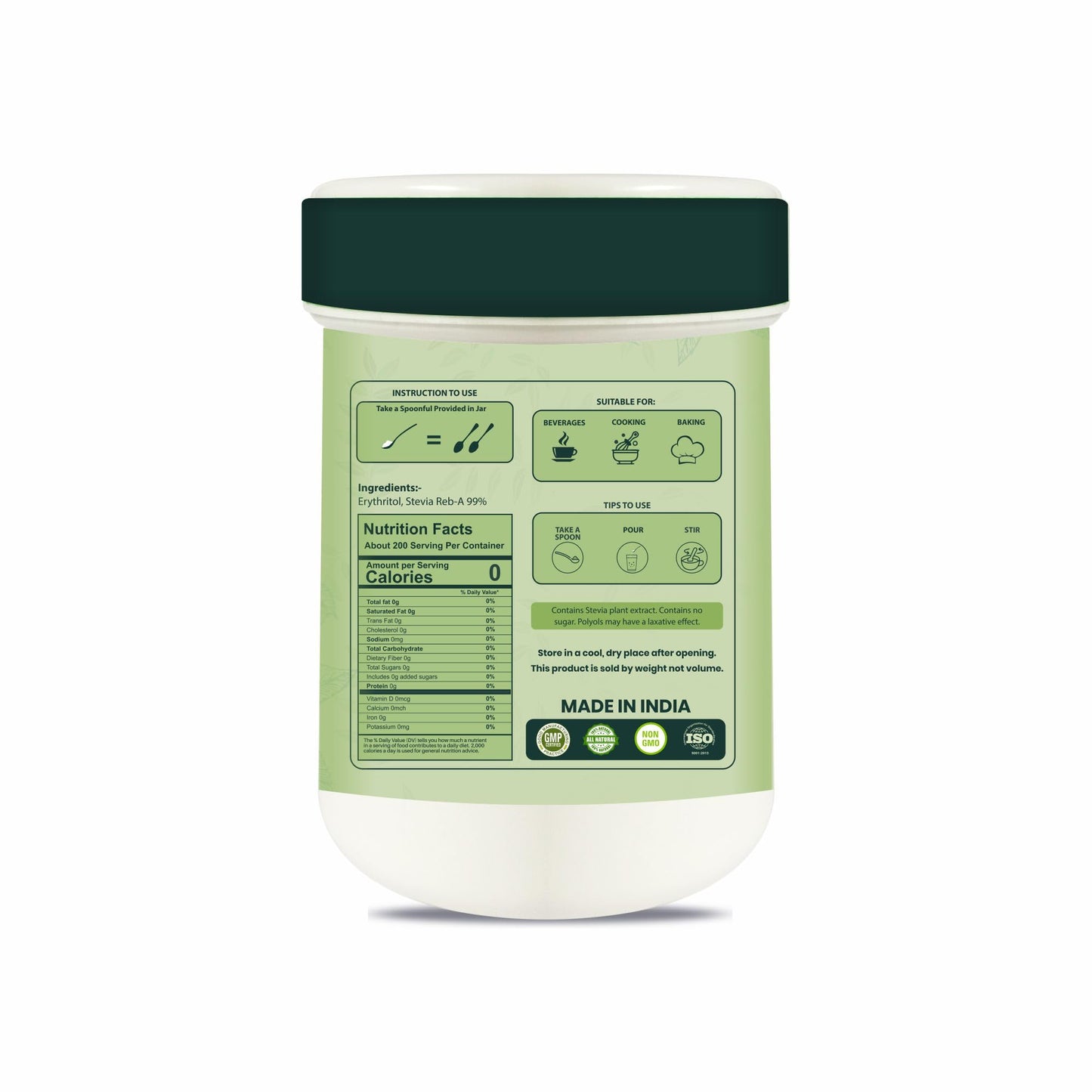 Zindagi Stevia Sugar Free Tablets | Natural Stevia Powder | Zero Calorie Sweetener | Combo Pack