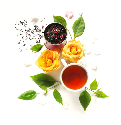 OH CHA - Rose Tea with Mint, 35g | Herbal Infusion, Low Caffeine | Rose Petals Tea for Healthy Skin & Hair | Whole Leaf Blend for Wellness | For Everyday Consumption
