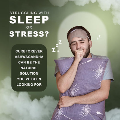 CUREFOREVER Ashwagandha Supplement 1200mg - 60 Tablets for Men & Women,- image 7