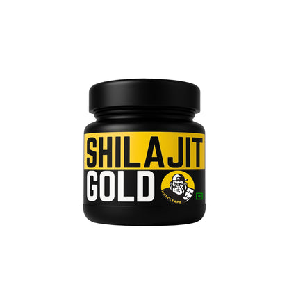 Muscleape Pure Himalayan Shilajit Resin | Enriched with Safed Musli, Ashwagandha, Tribulus & 12+ Ayurvedic Herbs | Energy, Strength, Immunity & Vitality Support| Shilajeet With 24 Carat Gold. 20gm